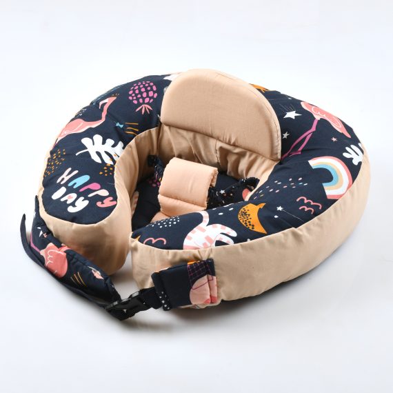 Mix &Max Multi use 2-in-1 Maternity Pillow + Baby sitting help Pillow Cotton 100% # 481