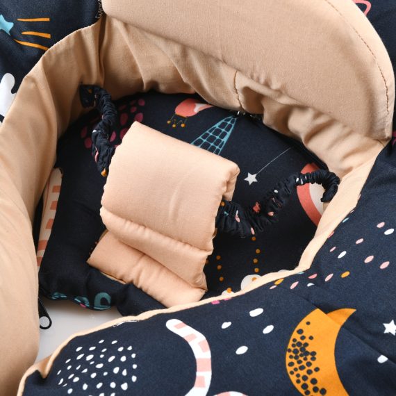 Mix &Max Multi use 2-in-1 Maternity Pillow + Baby sitting help Pillow Cotton 100% # 481
