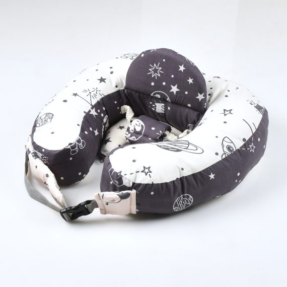 Mix &Max Multi use 2-in-1 Maternity Pillow + Baby sitting help Pillow Cotton 100% # 481