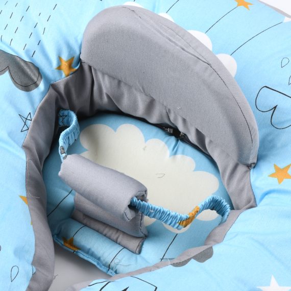 Mix &Max Multi use 2-in-1 Maternity Pillow + Baby sitting help Pillow Cotton 100% # 481