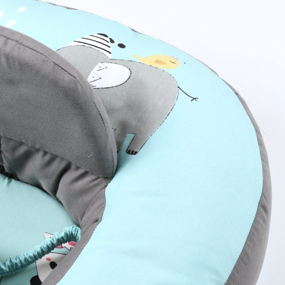 Mix &Max Multi use 2-in-1 Maternity Pillow + Baby sitting help Pillow Cotton 100% # 481