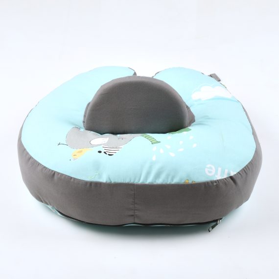 Mix &Max Multi use 2-in-1 Maternity Pillow + Baby sitting help Pillow Cotton 100% # 481