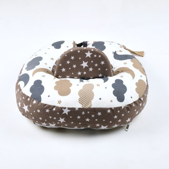 Mix &Max Multi use 2-in-1 Maternity Pillow + Baby sitting help Pillow Cotton 100% # 481